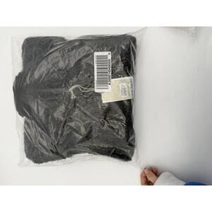 Barefoot Dreams CozyChic Carbon Black Pom Pom Beanie and Scarf Set NWT